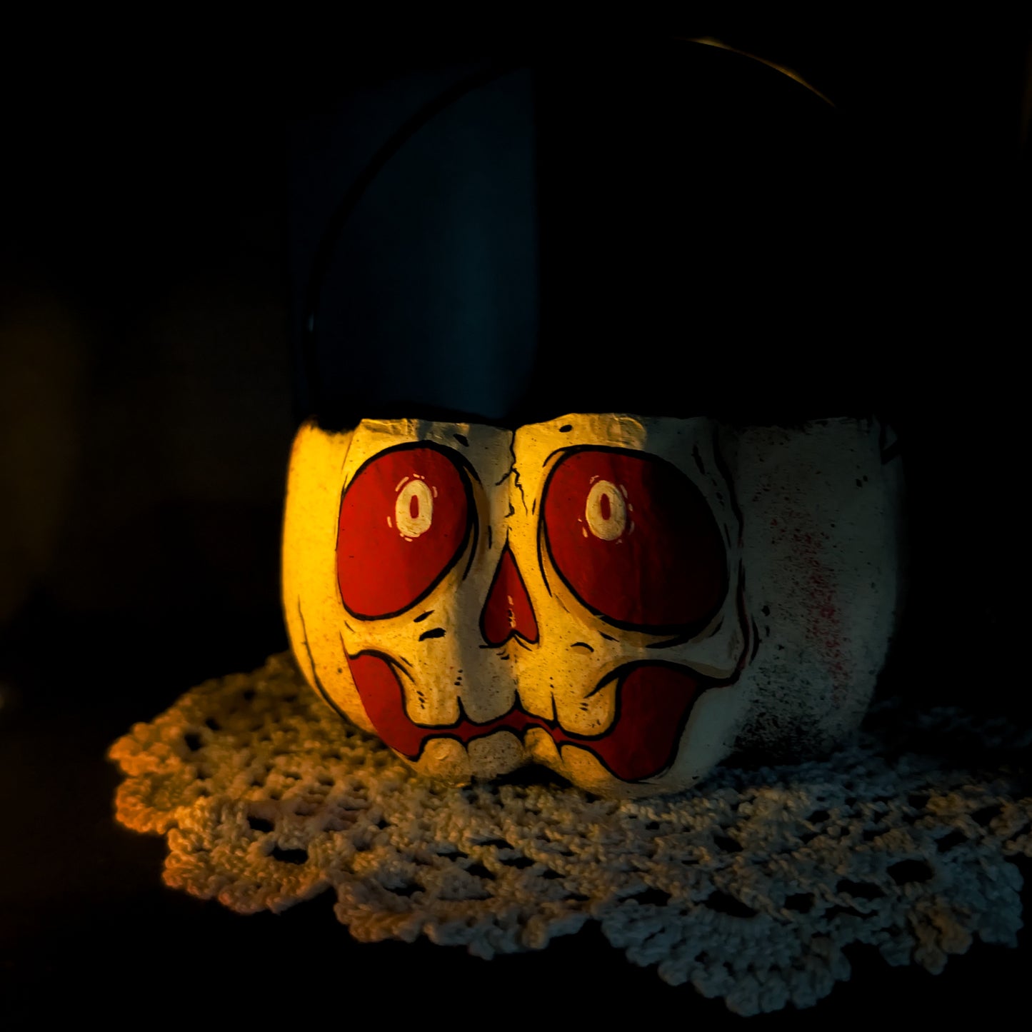 Mr Bones Paper Mache Treat Bucket