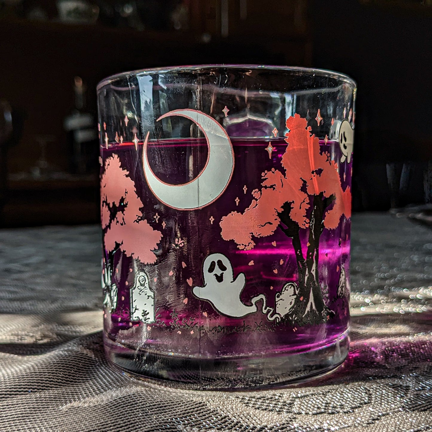 Cherry Blossoms at the Cemetery Glass Mug