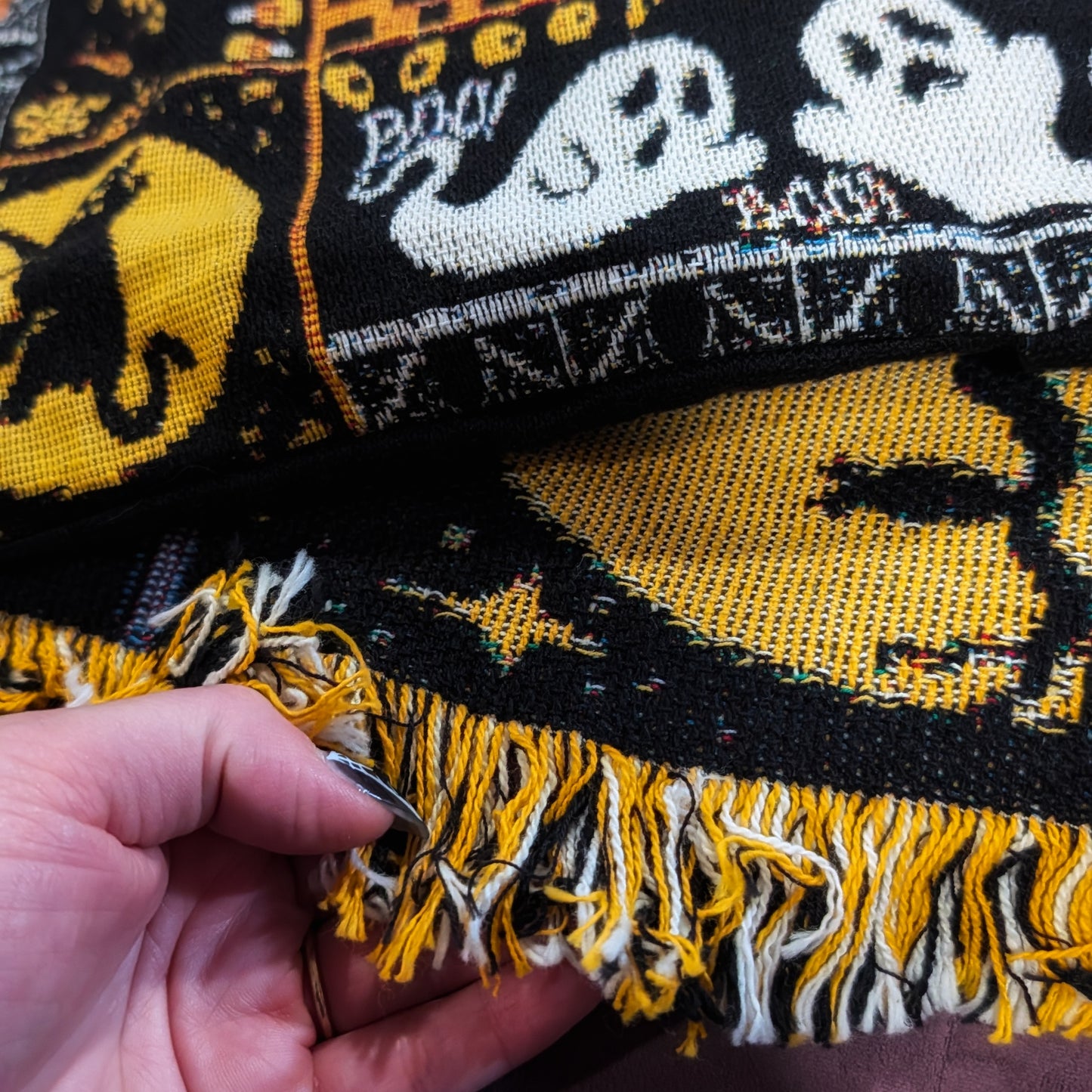 All Hallows' Tapestry Pillow Cover