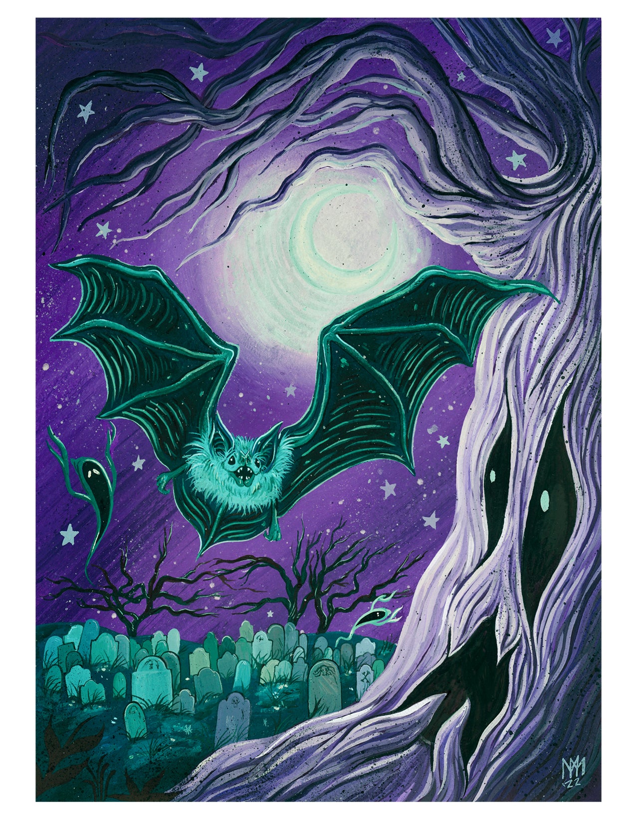 *PRE ORDER* Soaring Over the Cemetery Tapestry Blanket