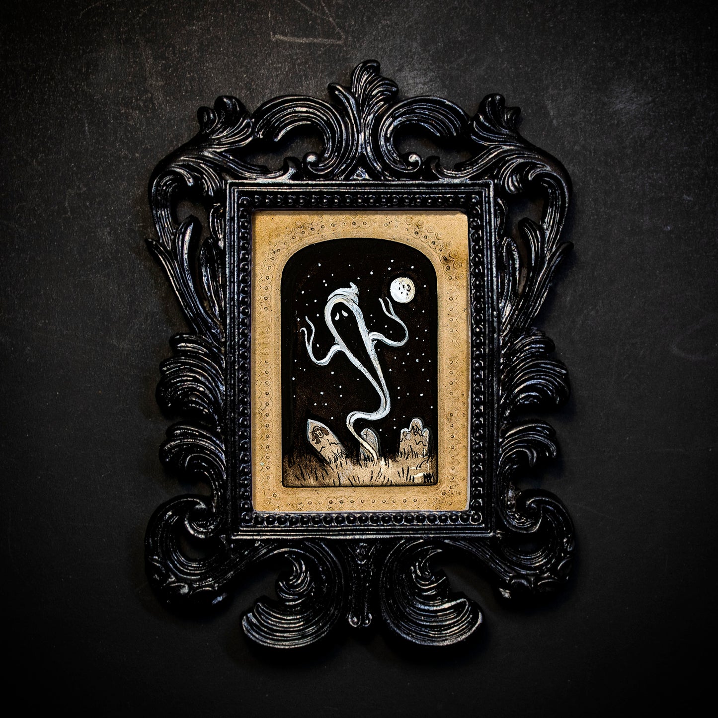 Graveyard Specter Framed Print
