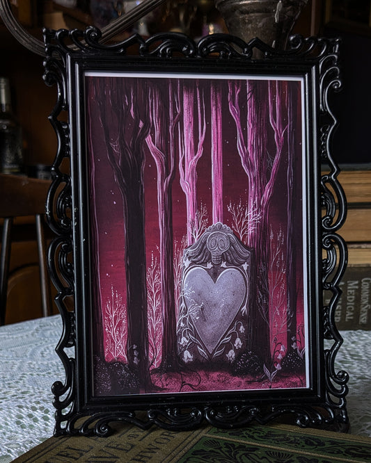 Magenta Magic Ornate Framed Print