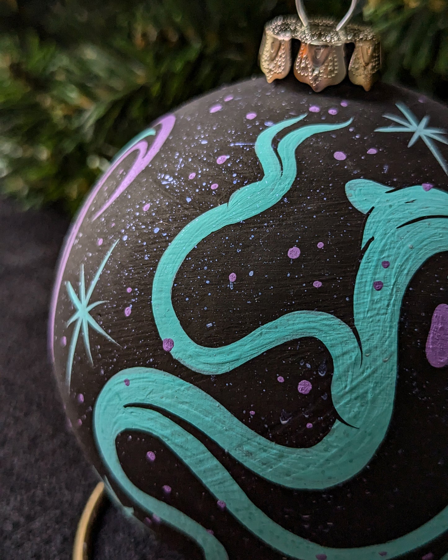 Custom Spooky Ceramic Ornament