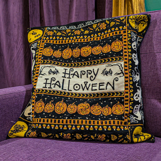 All Hallows' Tapestry Pillow Cover