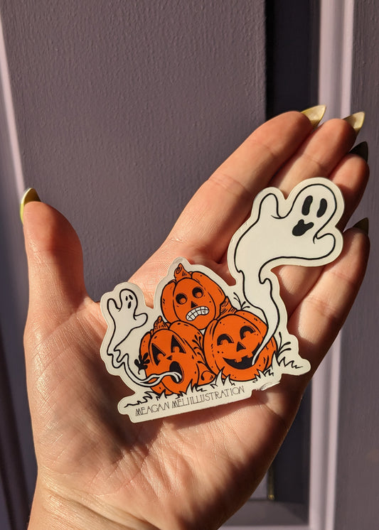 Pumpkin Stack Sticker