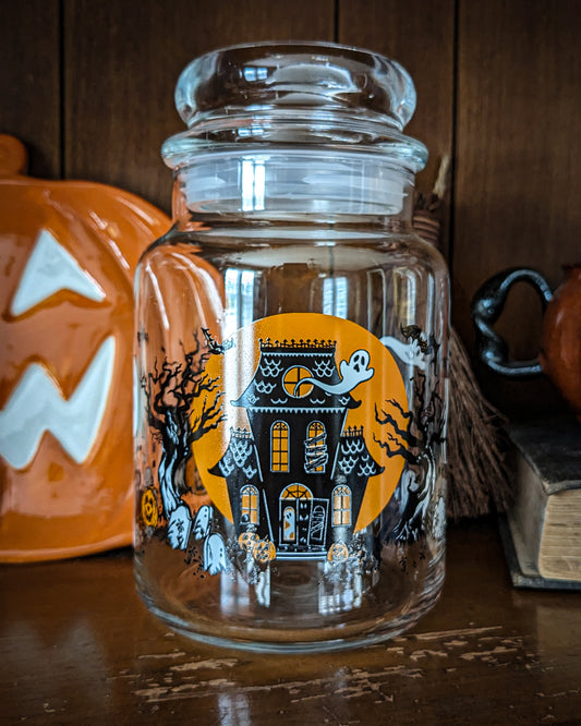Ghostly Manor Vintage Inspired Candy Jar