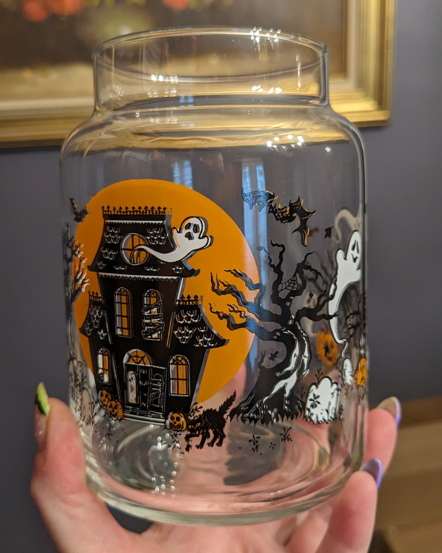 *IMPERFECT* Ghostly Manor Vintage Inspired Jar