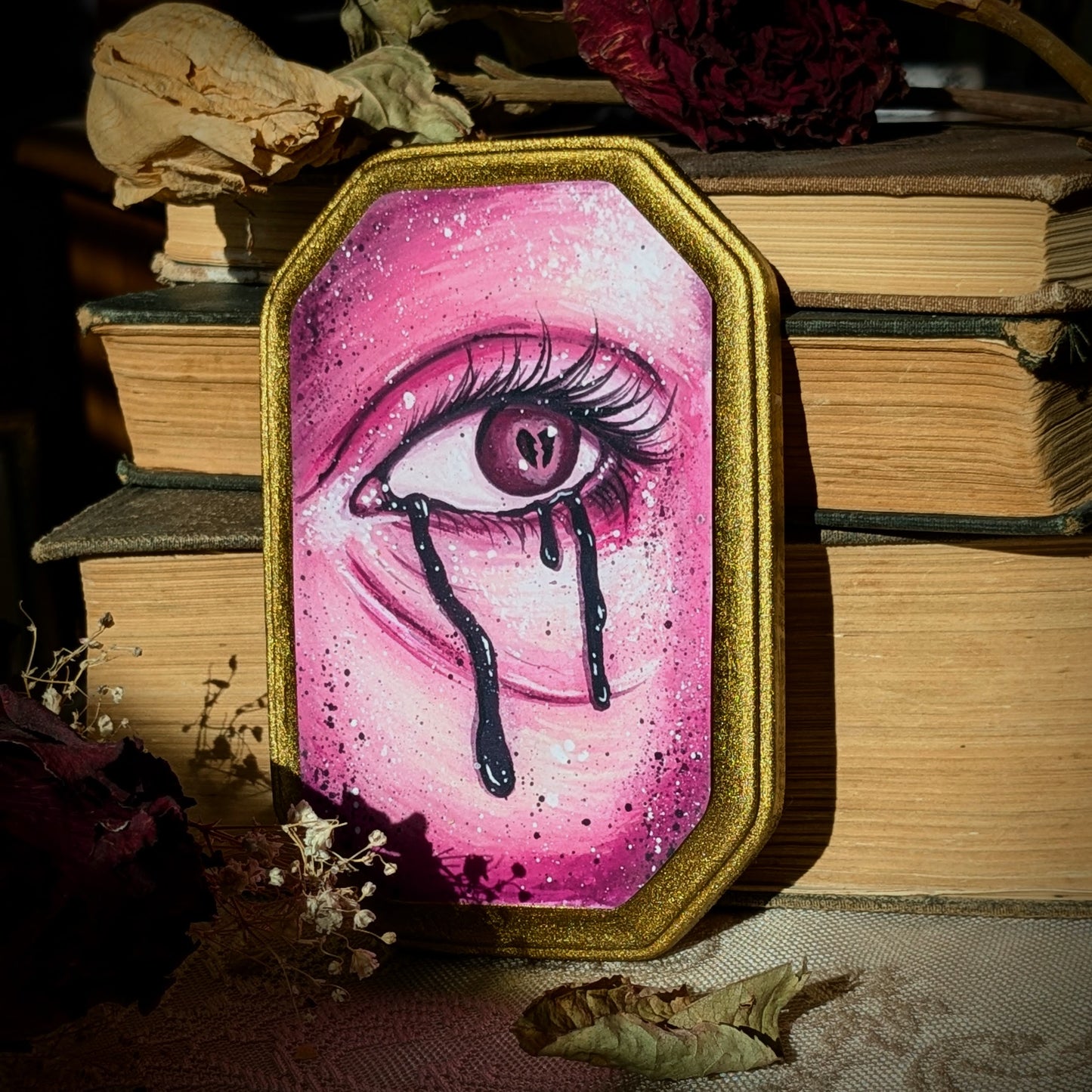 Pink Heartbreak Wood Mounted Print