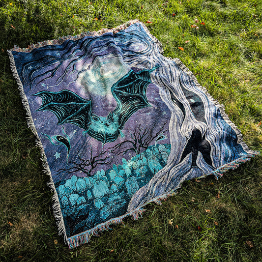 *PRE ORDER* Soaring Over the Cemetery Tapestry Blanket