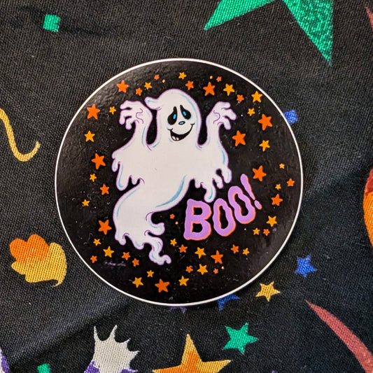 BOO! 90's Ghost Sticker