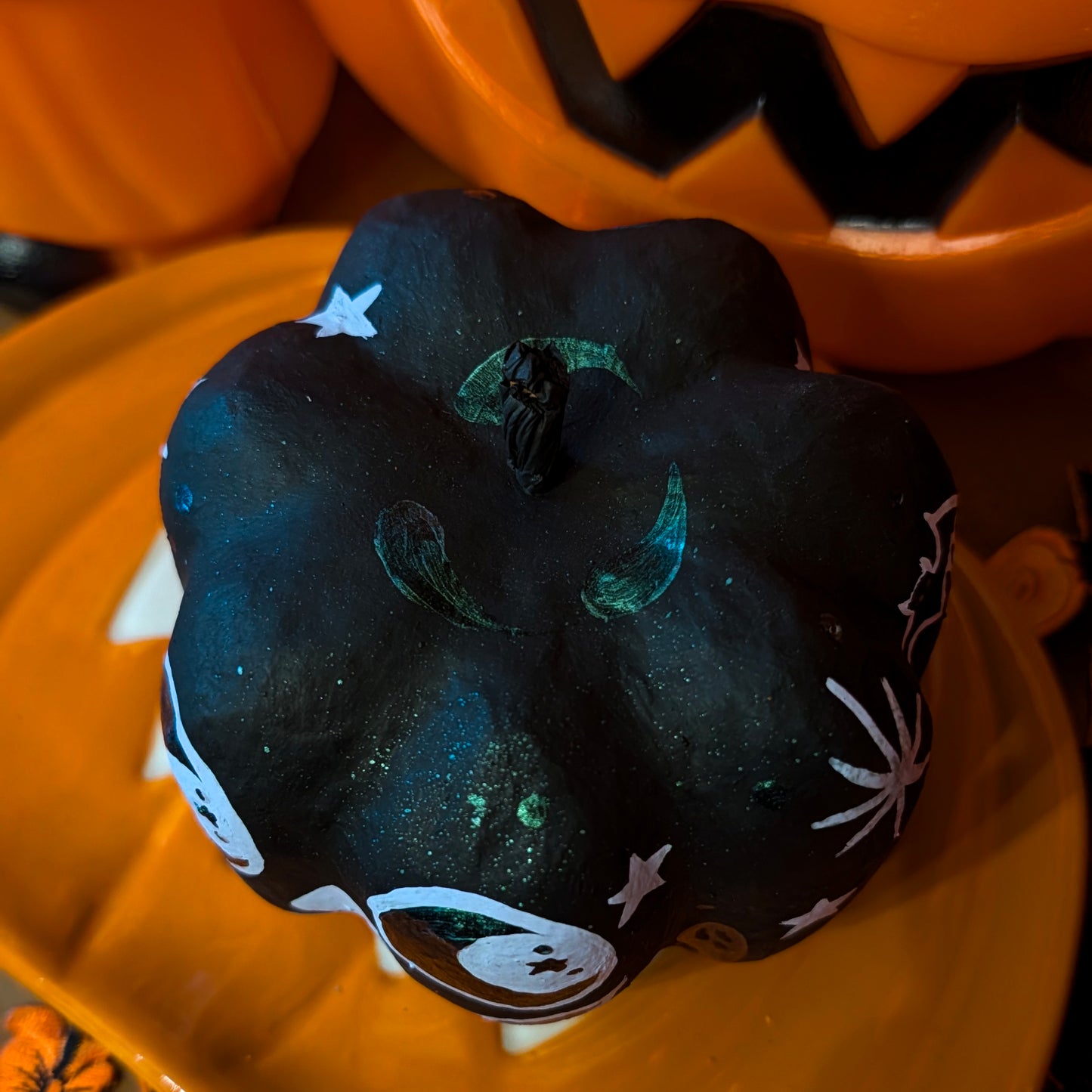 Ghostly Sky Jack Pumpkin BB Decoration