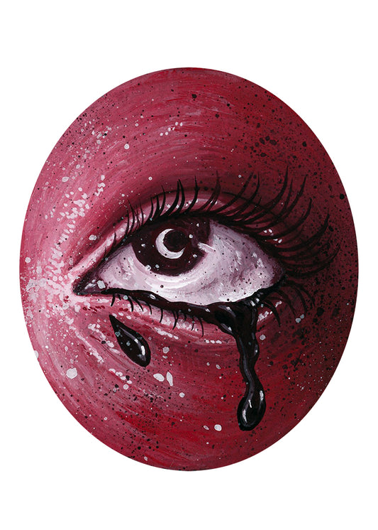 Weeping Under the Moon Bow Giclee Print