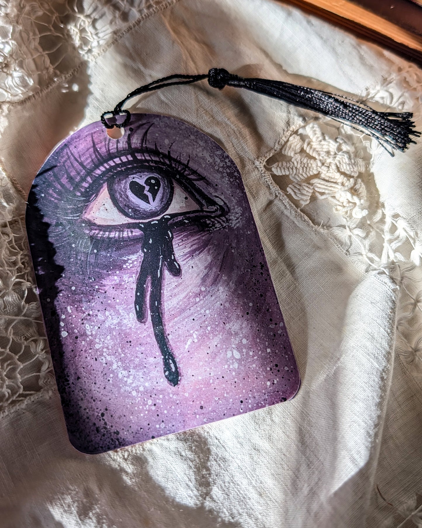Three Tears/Broken Heart Ghost Eyes Bookmark