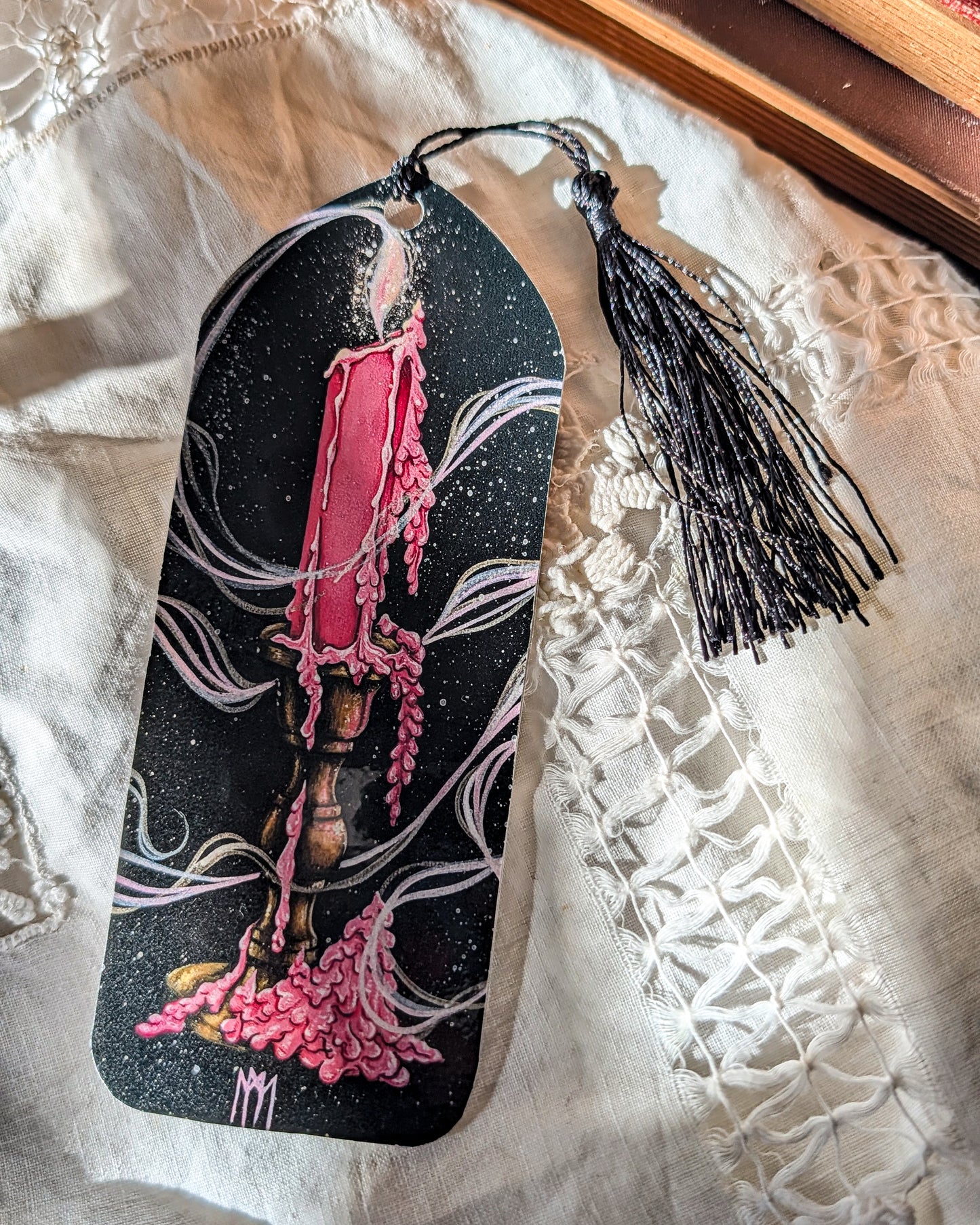 Purple/Pink Candle Bookmark