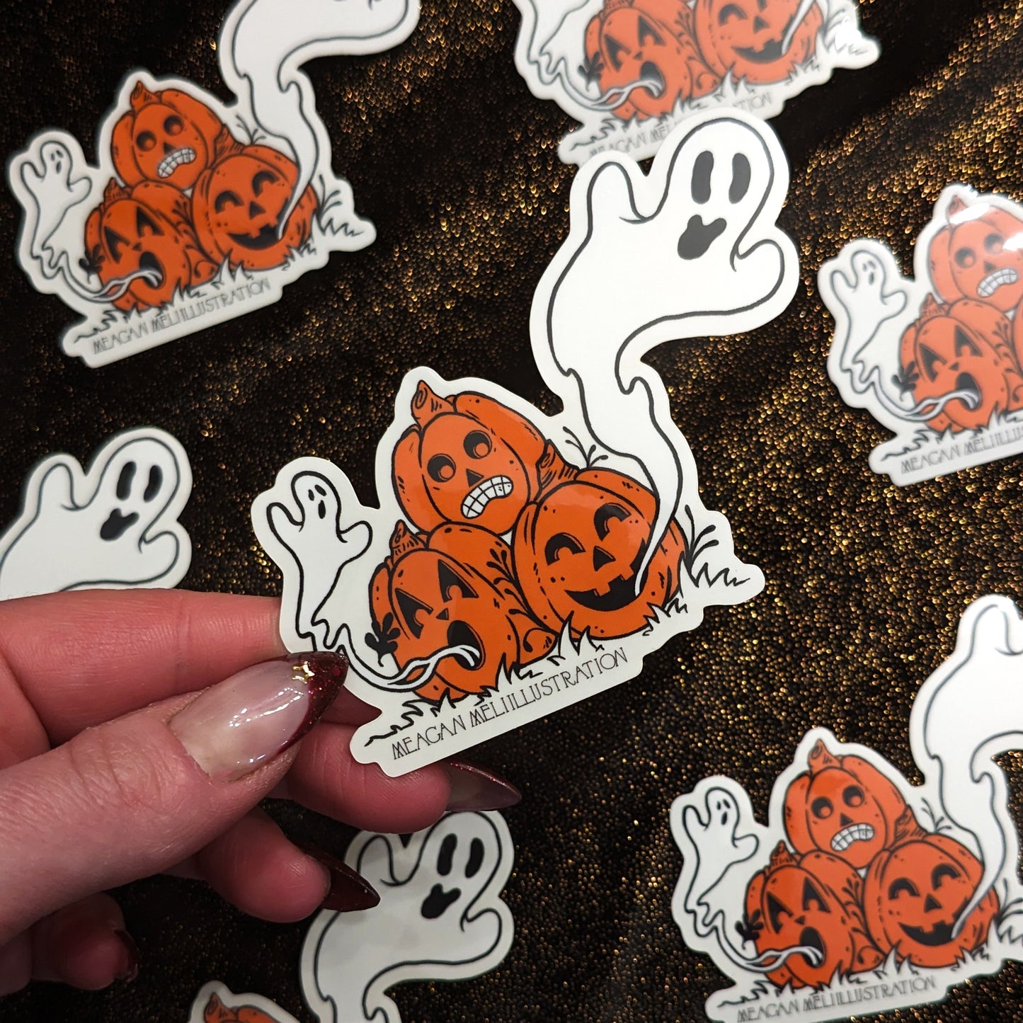 Pumpkin Stack Sticker