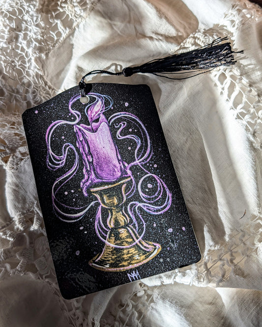 Purple/Blue Candle Bookmark