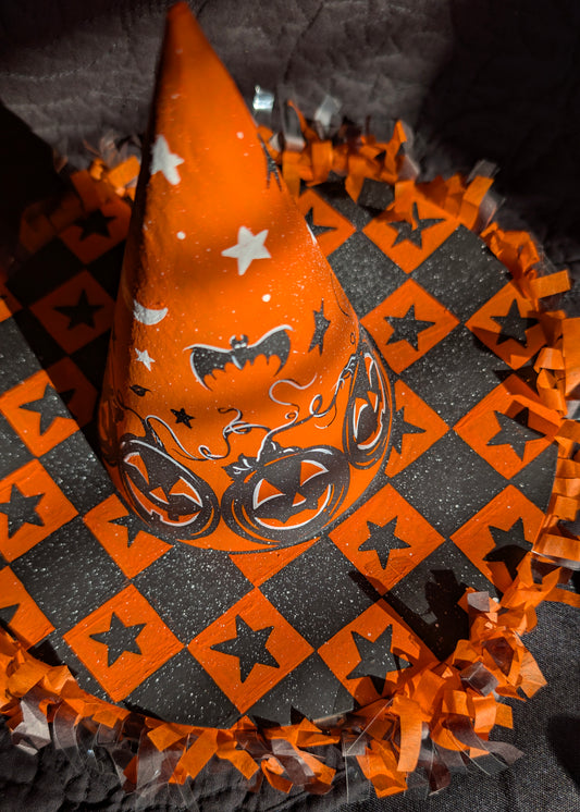 Vintage Halloween Witch Hat Decoration