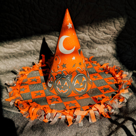 Vintage Halloween Witch Hat Decoration
