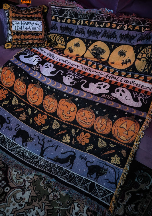 *PRE ORDER* All Hallows' Tapestry Blanket & Pillow Set