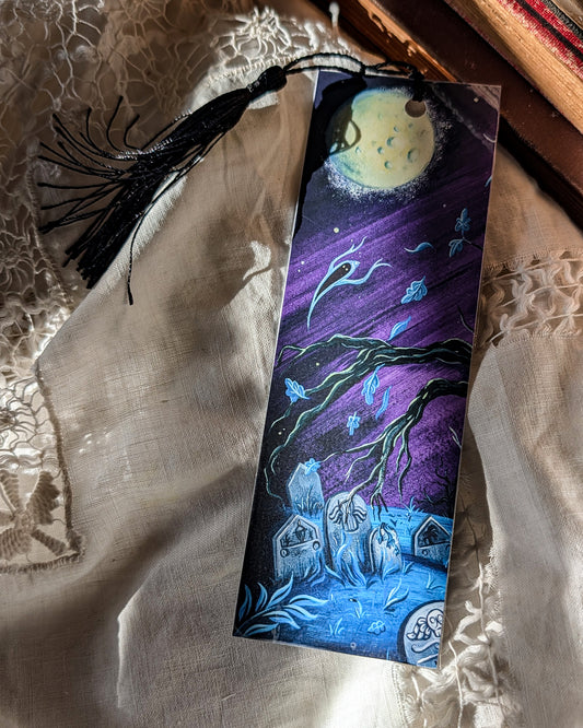 Spooky Cemetery Haunts Bookmark