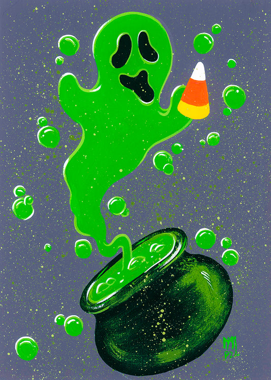 Bubbly Ghost Original Painting