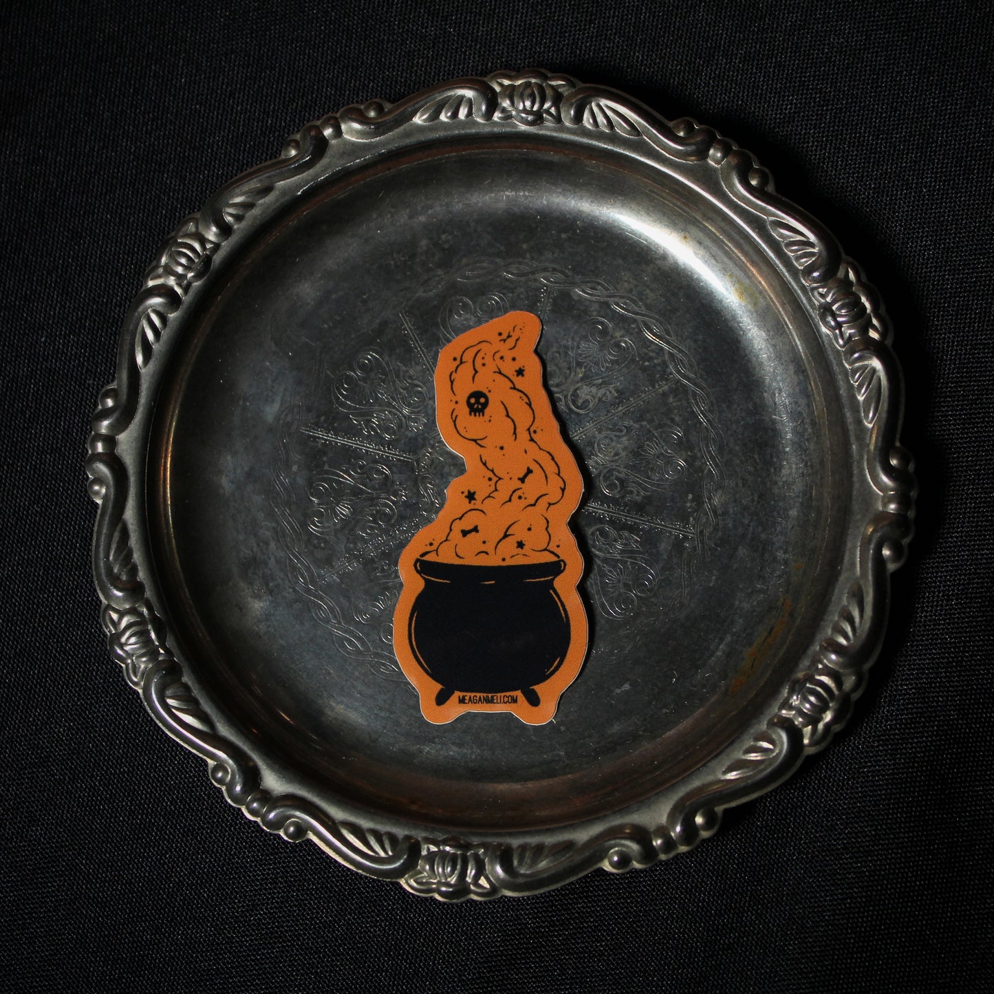 Bubbling Cauldron - Trick or Treat Sticker