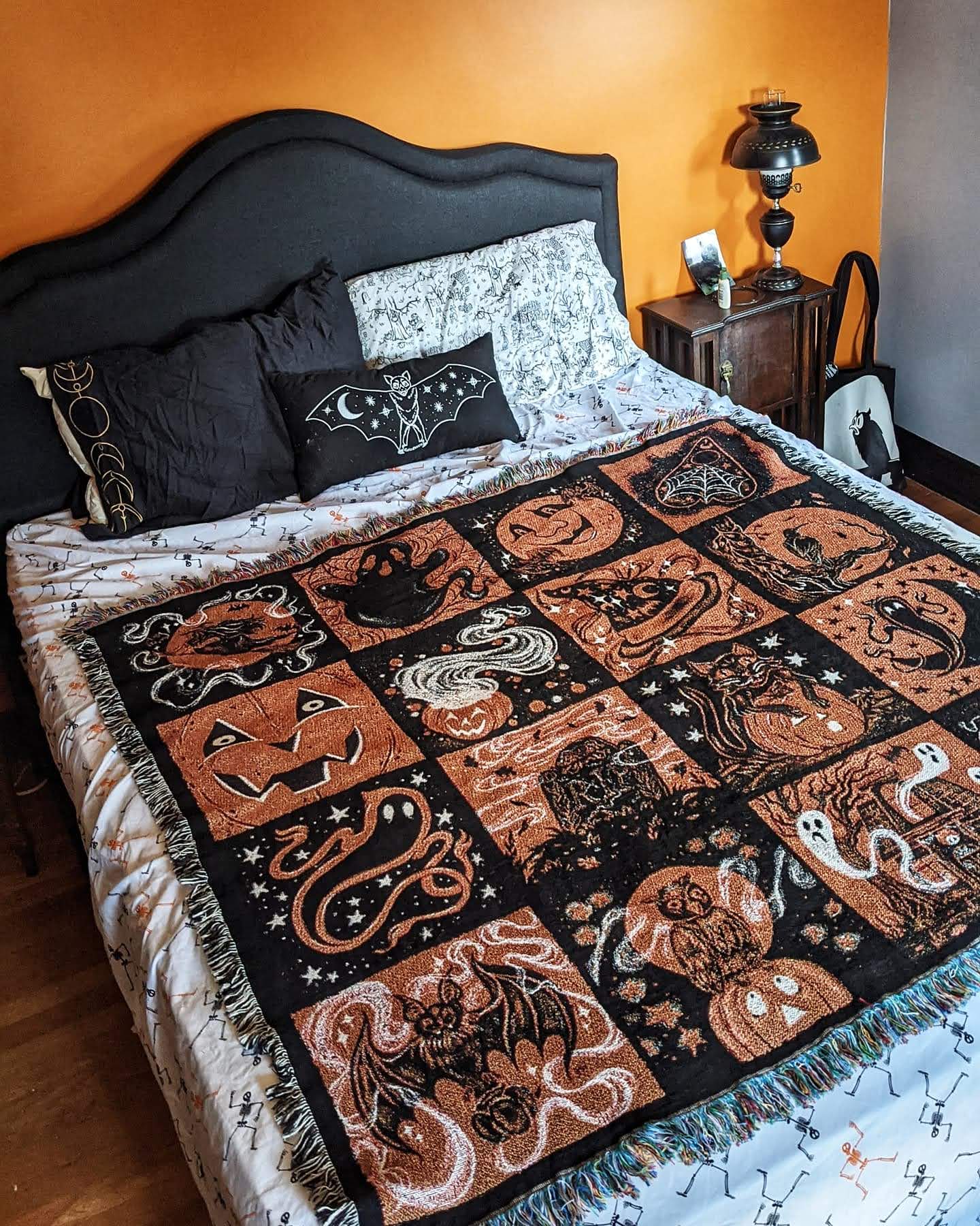 Halloween Friends Tapestry Blanket