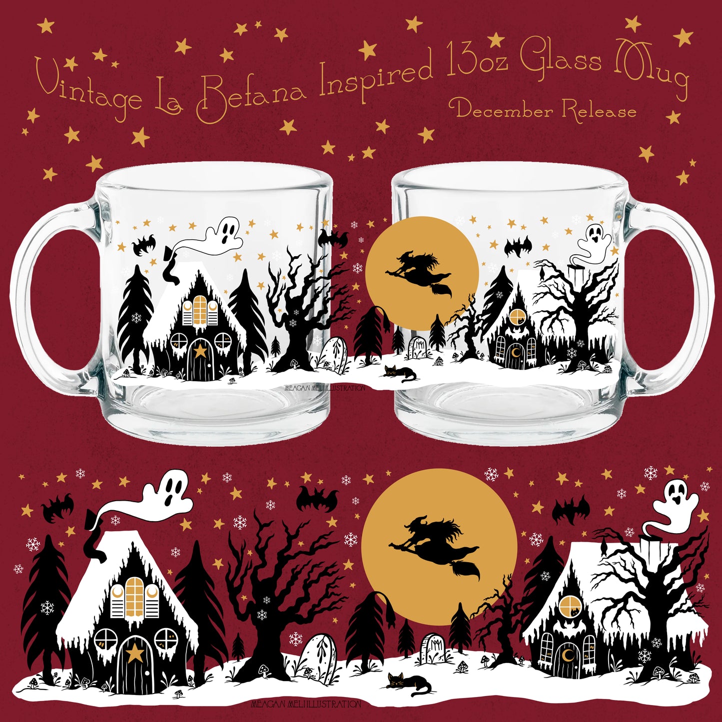 La Befana's Flight Vintage Inspired Mug