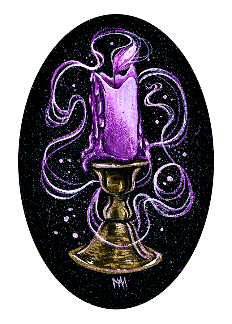 Purple Candle Giclee Print