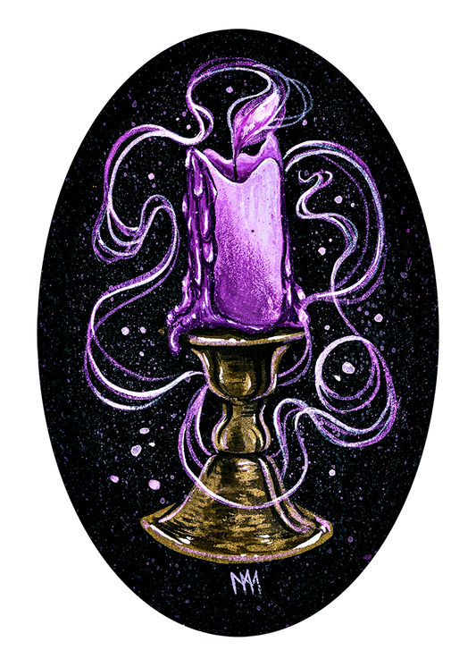 Purple Candle Giclee Print
