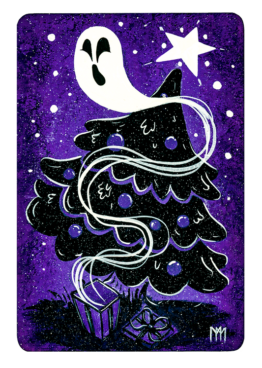 Purple Yule Ghost Print