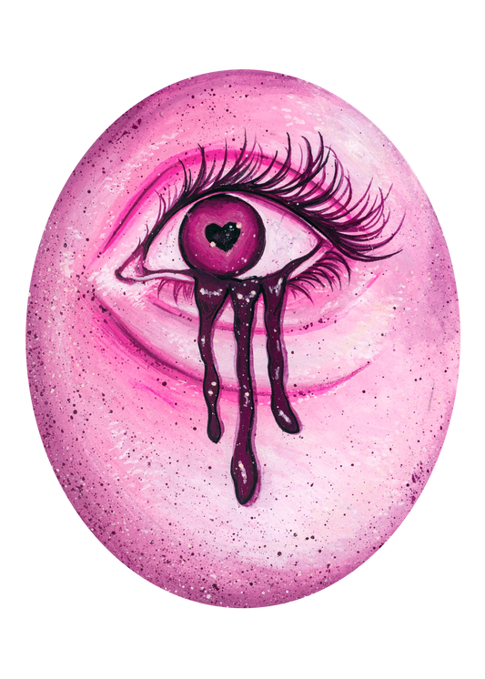 Smitten Lover's Eye - Pink Giclee Print
