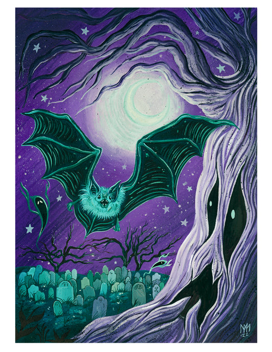 Soaring Over the Cemetery Giclee Print