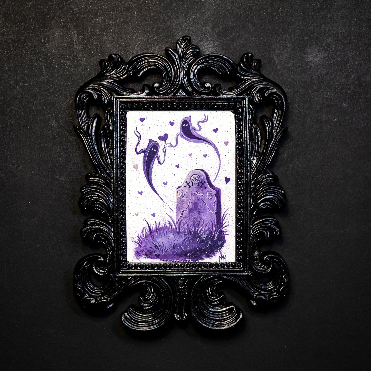 Purple Tomb of Love Framed Print