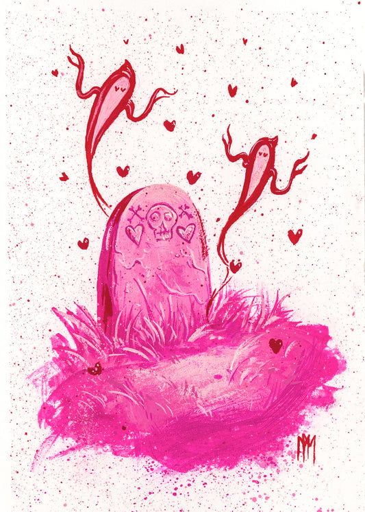 Pink Tomb of Love Giclee Print