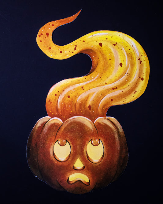 Glowing Pumpkin Halloween Decoration